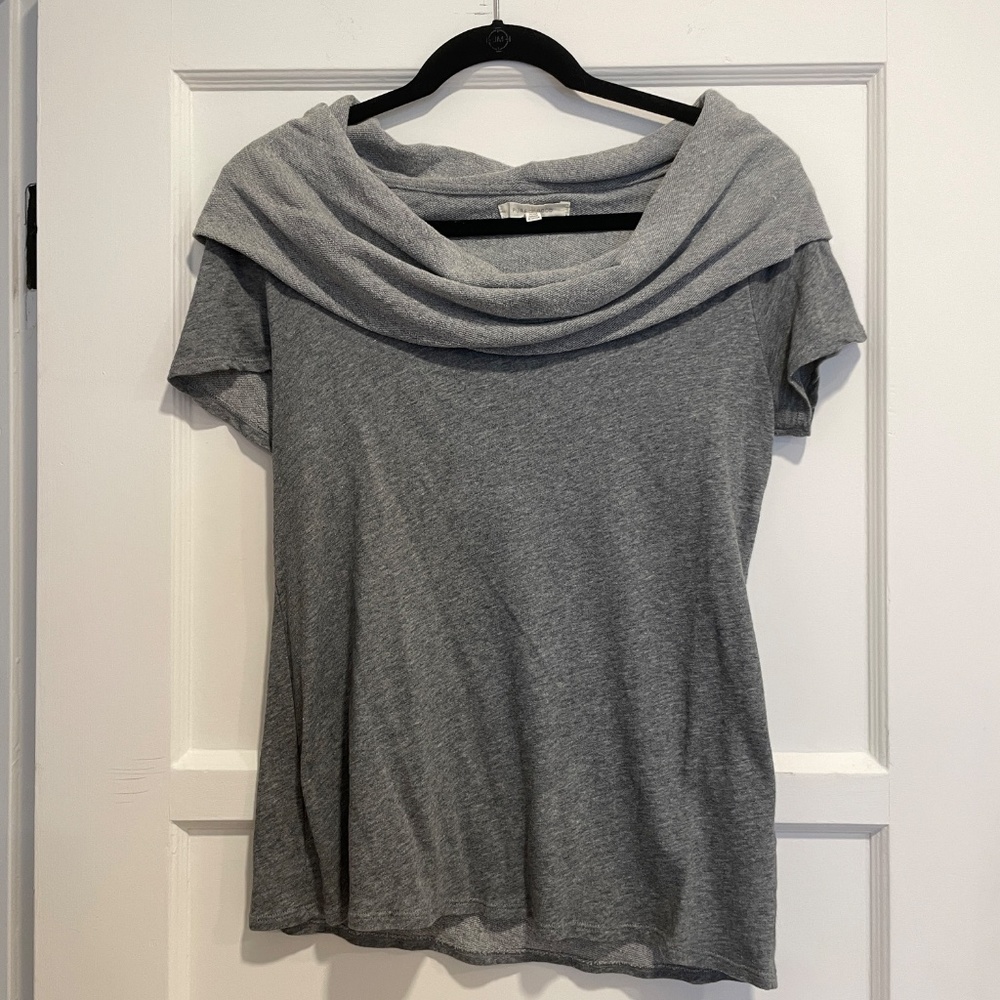 Pure + Good by Anthropologie Gray Knit Top - 100% Cotton!